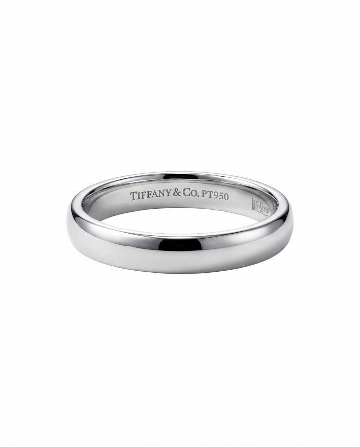 Обручальное кольцо Tiffany & Co.  Forever из платины 17.5(55) размер