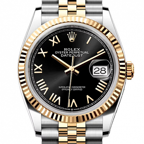 Часы Rolex Datejust Mix Black Rom 36 126233