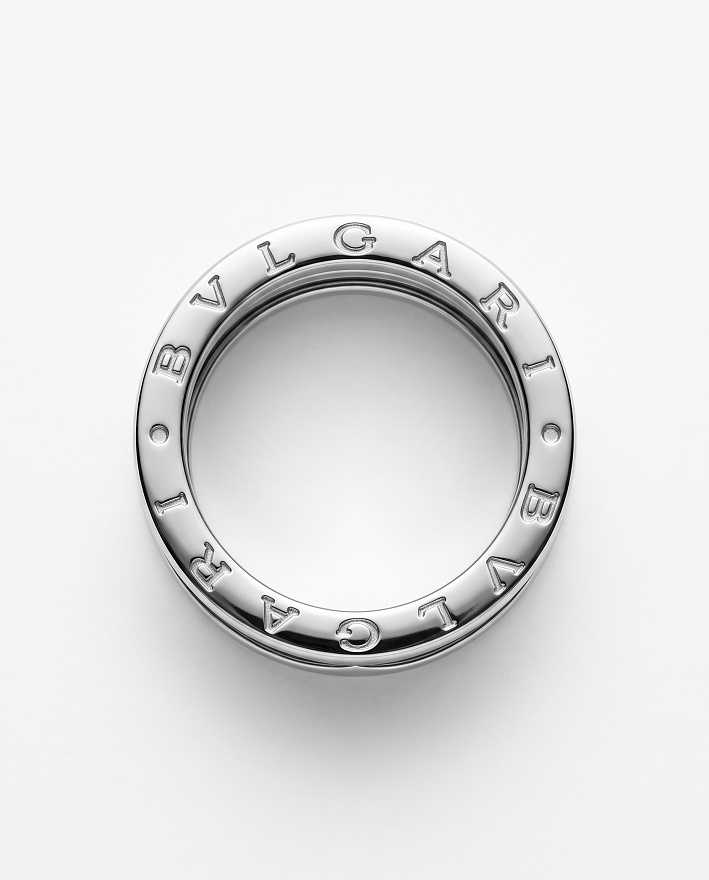 Кольцо Bvlgari B.Zero1 XX Anniversary из белого золота размеры: 17(54), 17.75(56)