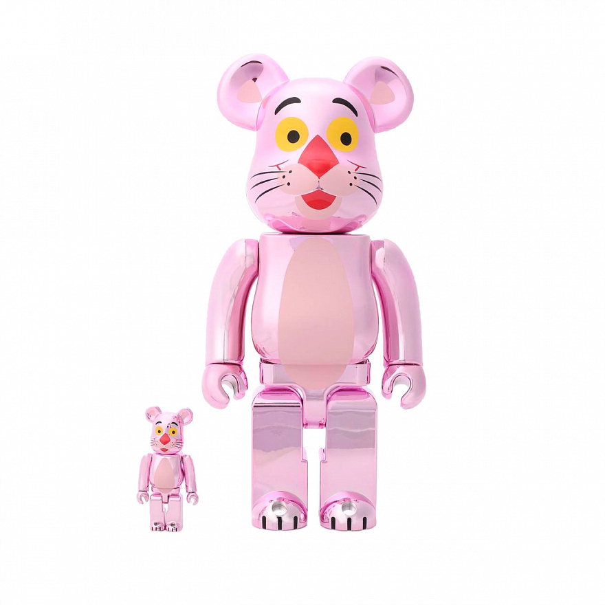Коллекционная фигурка Bearbrick x Pink Panther 400+100%