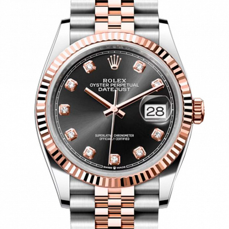 Часы Rolex Datejust Black Rose Diamond 36 126231