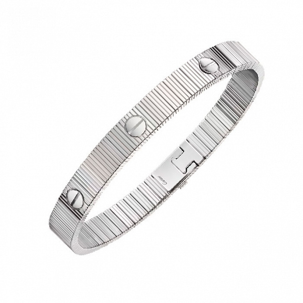 Браслет Cartier Love Unlimited flexible из белого золота 17 размер