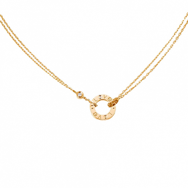 Колье Cartier Love из желтого золота с бриллиантами