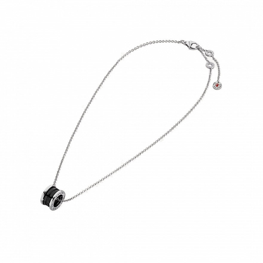 Подвеска с цепочкой Bvlgari Save The Children из серебра с керамикой 349634