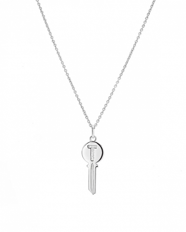 Колье Tiffany & Co.  Key из белого золота с бриллиантами