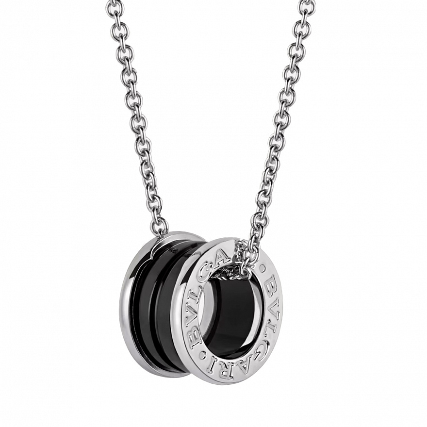 Подвеска с цепочкой Bvlgari Save The Children из серебра с керамикой 349634