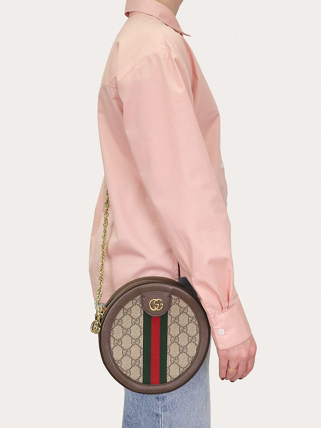 Сумка Gucci Ophidia Mini GG Round Shoulder