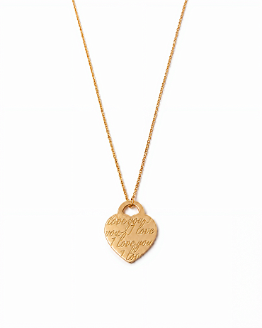 Колье Tiffany & Co. Heart I Love You из желтого золота