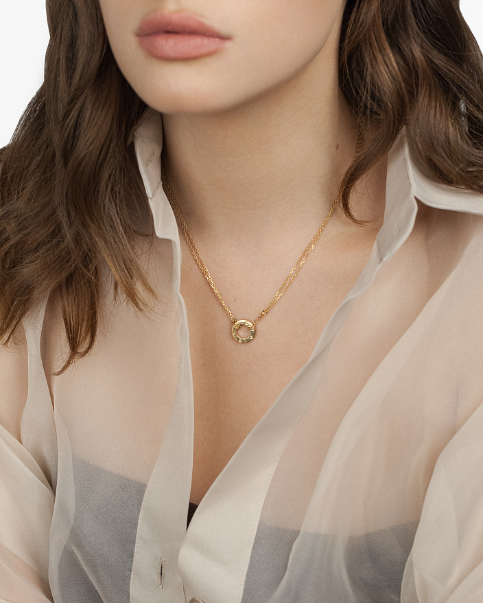 Колье Cartier Love из желтого золота с бриллиантами