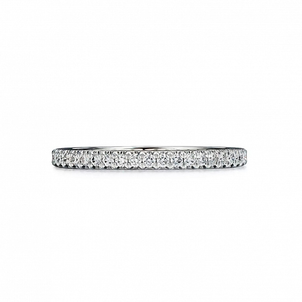 Кольцо Tiffany & Co. Soleste из платины с бриллиантом 16.5(52) размер