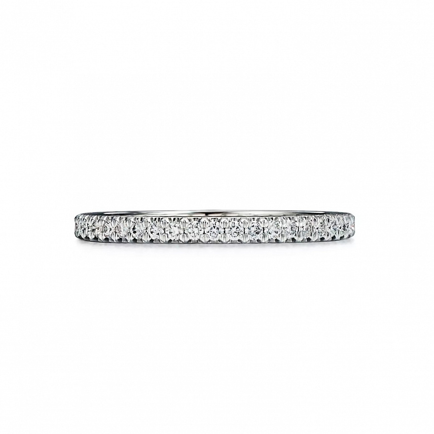 Кольцо Tiffany & Co. Soleste из платины с бриллиантом 16.5(52) размер