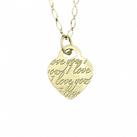 Колье Tiffany & Co. Heart I Love You из желтого золота