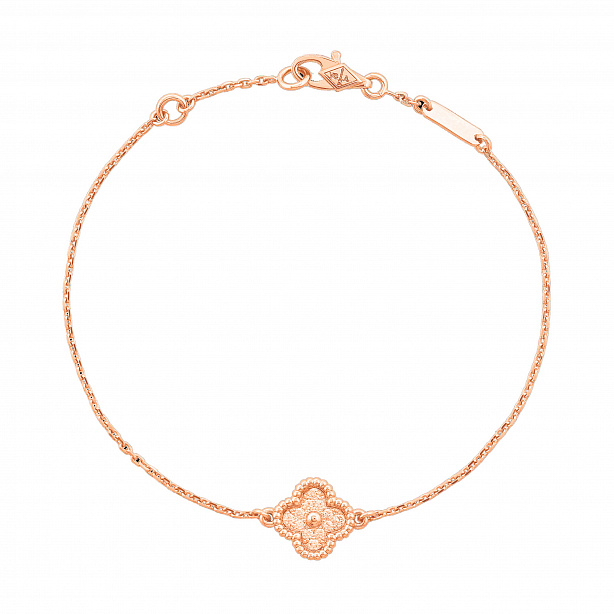 Браслет Van Cleef & Arpels Sweet Alhambra из розового золота VCARO8DC00