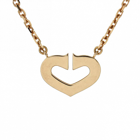 Колье Cartier C Heart De Cartier из желтого золота