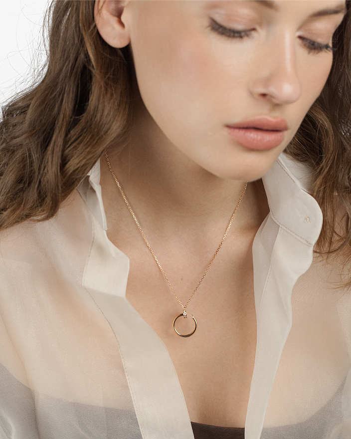 Колье Cartier Juste Un Clou из розового золота 38-42 размер