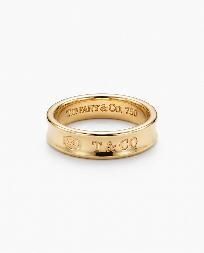 Кольцо Tiffany & Co. 1837 из желтого золота 16(50) размер