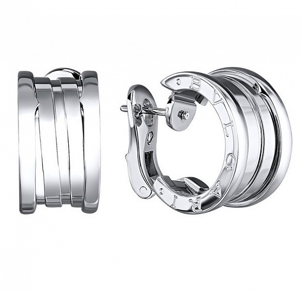 Серьги Bvlgari B.Zero1 из белого золота
