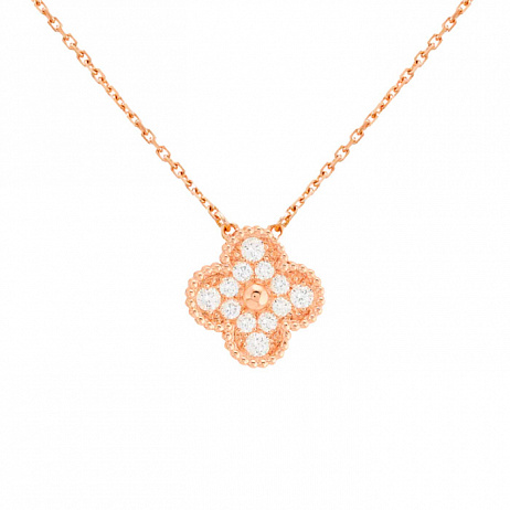 Подвеска Van Cleef & Arpels Vintage Alhambra из розового золота VCARP2R300