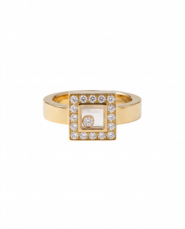 Кольцо Chopard Happy Diamonds из желтого золота с природными бриллиантами 16.5(52) размер 82/289620
