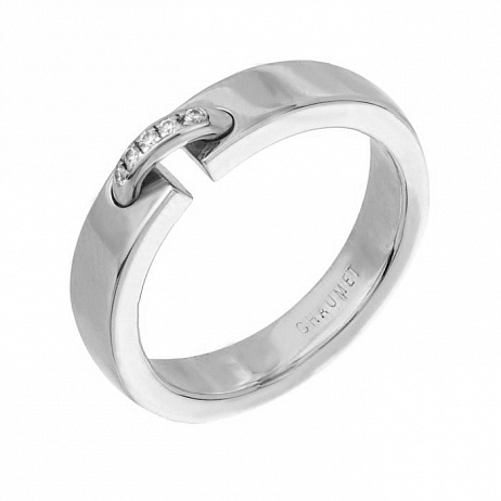 Кольцо Chaumet из белого золота с бриллиантами 17.25 размер
