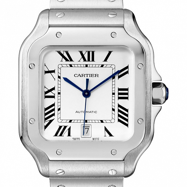 Часы Cartier Santos Large White 39.8 WSSA0018