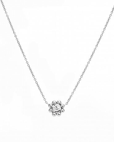 Колье Tiffany & Co. Paloma Picasso Crown of Hearts из белого золота с природным бриллиантом