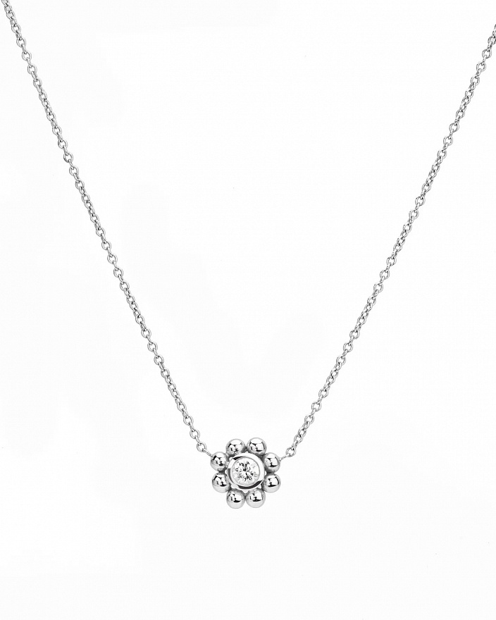 Колье Tiffany & Co. Paloma Picasso Crown of Hearts из белого золота с бриллиантом