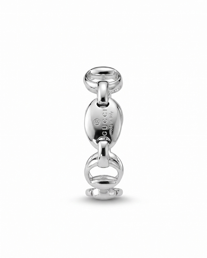 Кольцо Gucci Horsebit из белого золота 17.25(51) размер