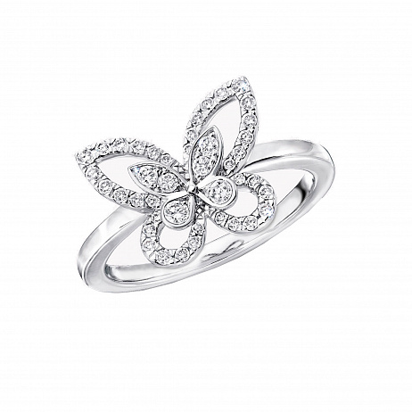 Кольцо Graff Butterfly из белого золота с бриллиантами 15.75(49) размер