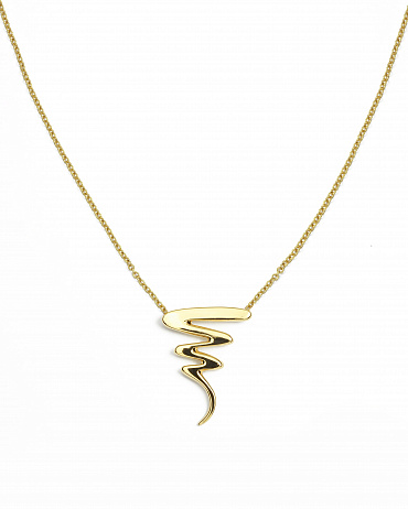 Колье Tiffany & Co. Zig Zag Charm Paloma Picasso Estate из желтого золота
